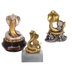 Декоративные сувениры из смолы «Зодиак: Змея» от Baicai – ручная работа, идеальный подарок для бизнеса, украшение для дома и магазина, настольный декор - Product Image 1