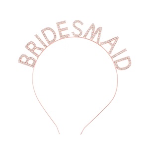 <span class=keywords><strong>Diadema</strong></span> de metal con diamantes de imitación para damas de honor, <span class=keywords><strong>diadema</strong></span> para el cabello de la equipo nupcial, decoración para celebración de bodas, ideal para fotos de la novia, ¡superventas! - Product Image 1
