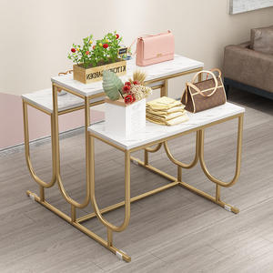 Kệ Trưng Bày Túi Xách Giày Bằng Kim Loại Tùy Chỉnh Giá Để Bàn Trưng Bày Xếp Tầng Bàn Làm Tổ Cho Cửa Hàng Quần Áo Mall - Product Image 1