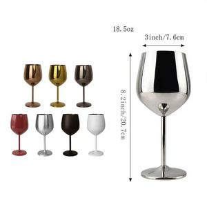 Verre à vin rouge en métal, gobelet moderne en cuivre et acier inoxydable écologique, plaqué noir pour <span class=keywords><strong>gin</strong></span>, cocktail - Product Image 4