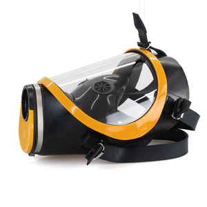 Máscara Facial Completa con Amplio Campo de Visión, Máscara de Gas Negra, Filtro Autoaspirante Montado en la Cabeza, Protección Contra Incendios, Volcanes, Humo, Polvo y Gases - Product Image 5