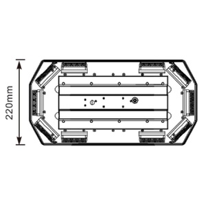 DC12-24V Mini barre lumineuse de secours à LED avec base magnétique Multi-Fonction Véhicule Pickup <span class=keywords><strong>Ambulance</strong></span> LED Lightbar État neuf - Product Image 5