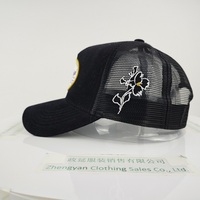 Topi Trucker Topi desainer hitam Topi Trucker bordir Australia Corduroy Patch Topi Trucker