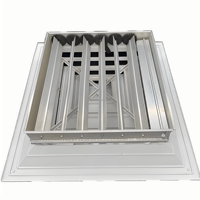 Amortisseur à lames opposées pour diffuseur, vanne de contrôle de débit pour grille d'air