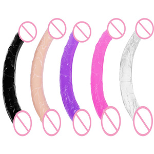 <span class=keywords><strong>Adult</strong></span> Supplies Sexspielzeug Doppelkopf Dildo Realistisch Lang Anal Plug Riesiger Vaginal Stimulator Sexspielzeug für Lesben Paare Homosexuell - Product Image 2