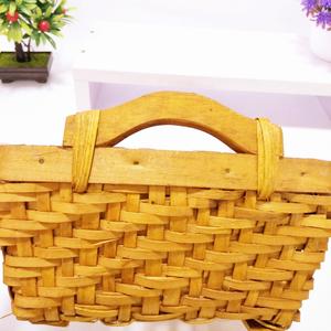 Bandeja <span class=keywords><strong>de</strong></span> Servicio para Pasteles y Postres Estilo Europeo, Tejida a Mano, Clásica, Cuadrada, <span class=keywords><strong>de</strong></span> Madera, para el Hogar, <span class=keywords><strong>Cesta</strong></span> <span class=keywords><strong>de</strong></span> Almacenamiento para Picnic - Product Image 5