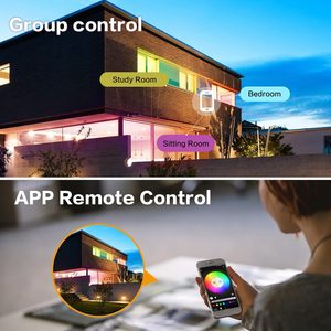 Ứng Dụng Đèn Chiếu Sáng 4 6 Inch Thông Minh LED Đèn Trần Ánh Sáng Downlight 9 12W RGB Alexa 16 Triệu Màu Sắc Tự Làm Cảnh Hẹn Giờ - Product Image 6