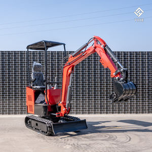 Мини-экскаватор на гусеничном ходу, 1 тонна, гидравлический, с пилотным управлением, бесплатная доставка, подходит для узких местностей и частных ферм - Product Image 2