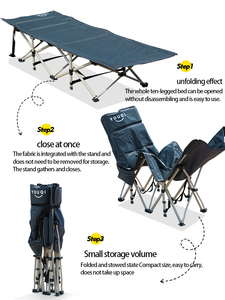 Cama de Campaña Plegable Ultraligera para Acampar al Aire Libre, para Viajes, Campamentos, Senderismo y Montañismo, YQ-BD01 - Product Image 5