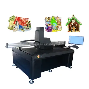 具有视觉功能的线扫描UV喷墨打印机卡通直尺印刷机