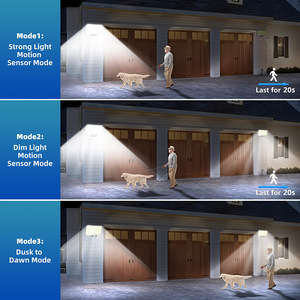 Lampe solaire murale à détecteur de mouvement 234 LED, étanche IP65, pour extérieur, jardin, garage - Product Image 6