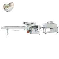 POF Film Bols Jetables Vaisselle Vaisselle Machine D'emballage Rétractable Automatique pour Emballage et Étiquetage de Cas de Papier Alimentaire