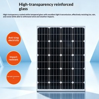 Panneau solaire monocristallin en silicium 5W-750W, module photovoltaïque, panneau de charge domestique, CE, personnalisable