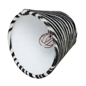 Import Lampshades High Quality Oem/odm Service Zebra Pattern Printing Fabric Lampshade Cover