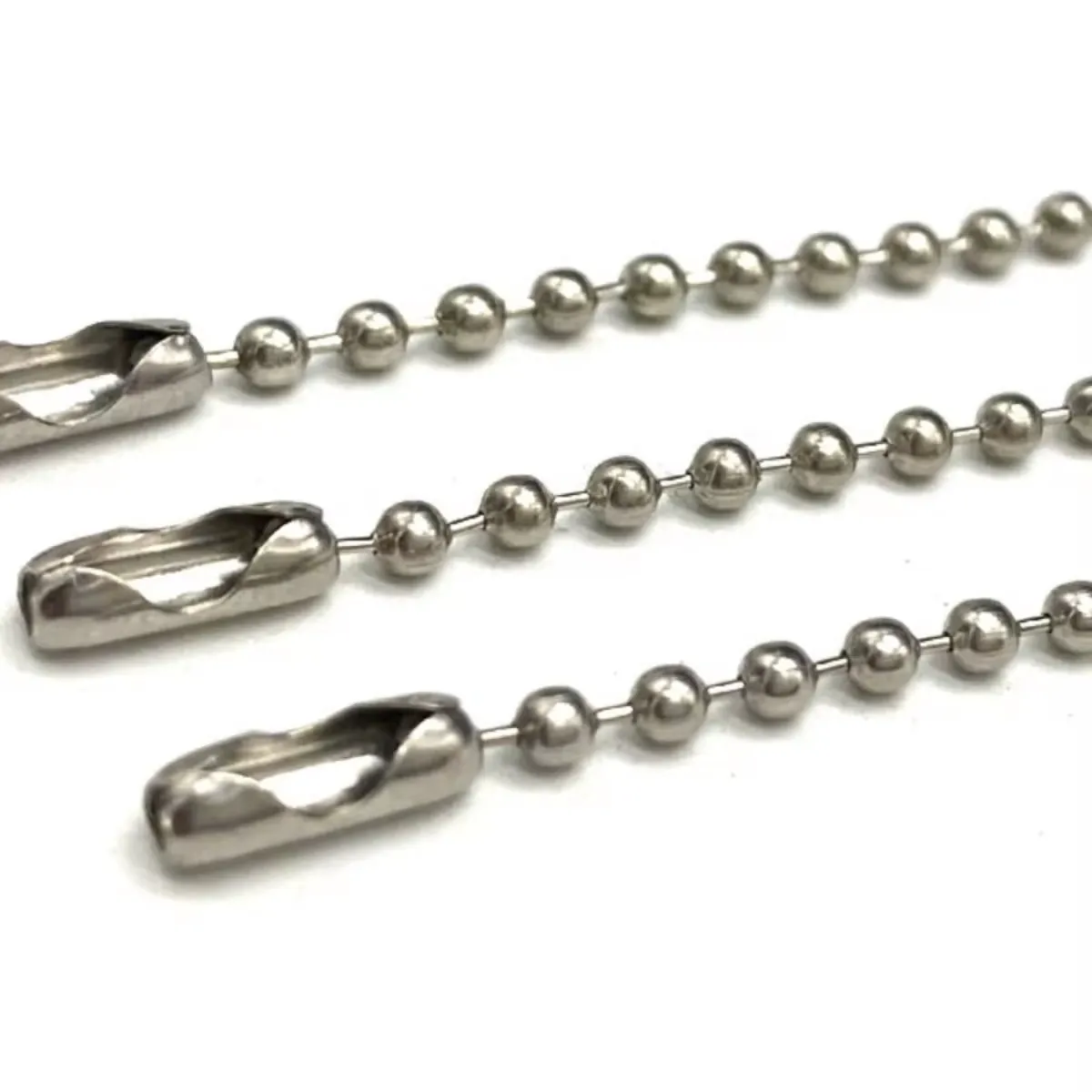 1,5 mm edelstahlkugeln Etikett-Kette Halskette DIY-Schmuck Werbung Billboard-Marke Aufhängekette