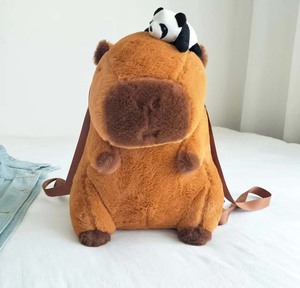 Хит продаж, рюкзаки Capybara, плюшевые игрушки, милые мягкие детские креативные плюшевые сумки Capybara - Product Image 4