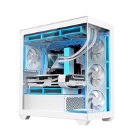 AntarcChill New Mid Tower Gaming Computer Case RGB Micro-ATX ITX PC Aluminum Alloy CPU Cabinet Pc Casing Gaming Computer Case