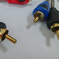 5m Câbles Audio Rca de haute qualité 2-4RCA Prise stéréo auxiliaire Câble de cordon de haut-parleur Audio Aux
