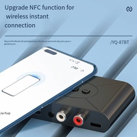 Récepteur audio Bluetooth 5.3 sans fil, prise AUX 3,5 mm, RCA, lecteur USB, lecture intelligente, adaptateur audio stéréo sans fil pour kit voiture