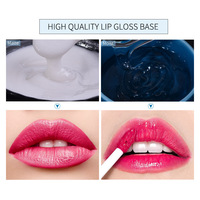 Base de rouge à lèvres DIY longue tenue, brillant liquide mat hydratant et waterproof avec paillettes pour la fabrication de gloss à lèvres