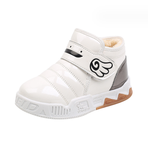 Bottes de neige pour enfants, chaussures d'hiver, nouvelles bottes thermiques mi-hautes à semelles souples pour garçons et filles - Product Image 1