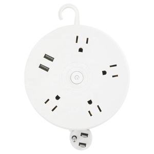 Nueva tendencia América extensión toma de corriente 4Way Outlet 2USB cargador enchufe de EE. UU. Usb Power Strip Protector contra sobretensiones 4Gang Socket Extender - Product Image 1