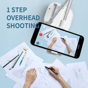 Anillo de luz Led para Selfie todo en uno V8 <span class=keywords><strong>2022</strong></span>, rotación de 360 grados, portátil, con espejo, soporte plegable para teléfono - Product Image 5