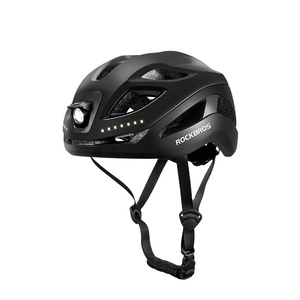 ROCKBROS-Casque de vélo avec feux de signalisation avant et arrière rechargeables pour vélo - Product Image 1