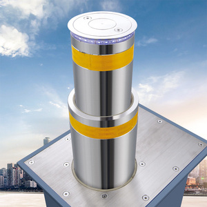 <strong>Level</strong> 2 Automatic Rising Bollards Reinforced Stainless Steel Parking Space Bollards Impact-Resistant Steel Pipe Warning <strong>Posts</strong> - Product Image 3