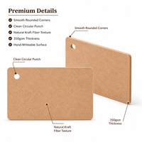 Nouvelle collection : Cartes de présentation classiques 8,8*5,6 cm pour bijoux, 100 pièces, en papier kraft noir vierge, pour colliers et boucles d'oreilles, logo personnalisé accepté
