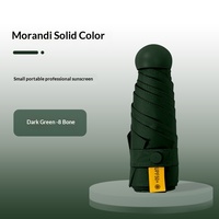 Sombrilla Manual Tipo Cápsula con Protección UV, Doble Uso para Sol y Lluvia, Plegable, Compacta y Portátil para Mujer, con Logotipo Personalizado
