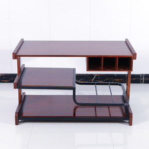 Multi Layer <b>Storage</b> <b>Cart</b> 3 Floors Floor Standing Kitchen Food Serving Rack Rectangle Shape Standing Type - Product Image 3