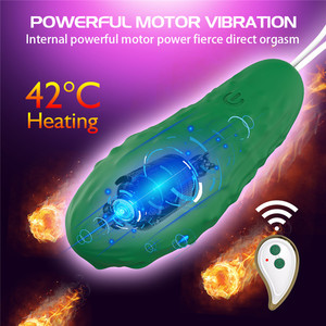 Thiết kế mới Silicone điều khiển từ xa không dây dưa chuột Rau rung nhảy trứng Vibrator cho phụ nữ - Product Image 5