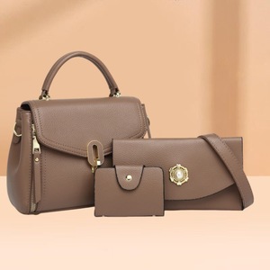 Nuevo Conjunto de Bolsos de Varias Piezas para Mujer, Elegante Bolso Bandolera con Solapa de Color Sólido para Mujeres de Mediana Edad - Product Image 2