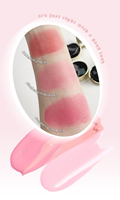 Fard à joues coussin d'air avec miroir intégré et éponge applicatrice, couleur naturelle longue tenue, cosmétique portable pour le visage, vente en gros