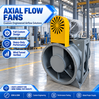 Ventilateur axial haute efficacité pour l'évacuation de l'humidité, idéal pour le séchage des fours à briques céramiques et les tunnels de ventilation, certifié et personnalisable