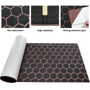 <span class=keywords><strong>Tapis</strong></span> en mousse EVA KT GuoMei noir et brun foncé pour pont <span class=keywords><strong>de</strong></span> bateau, revêtement <span class=keywords><strong>de</strong></span> sol marin en nid d'abeille, coussinets en mousse EVA autocollants pour yachts - Product Image 3