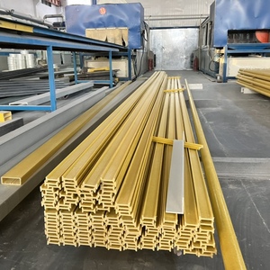 Hollow FRP <span class=keywords><strong>Composite</strong></span> vật liệu xây dựng H chùm cấu trúc, sợi thủy tinh FRP GRP H/ibeam pultrusion hồ sơ - Product Image 4