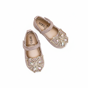 Zapatos de tacón Golden Fancy Flats KD0899 para niñas - Product Image 1