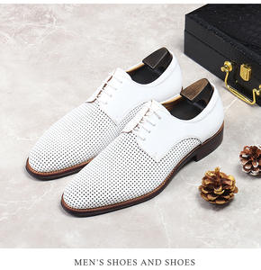 Nouvelles chaussures habillées en cuir Oxford pour hommes, fabriquées à la main, de luxe décontracté britannique, éternelles, antidérapantes, respirantes, pour mariage et bureau - Product Image 6