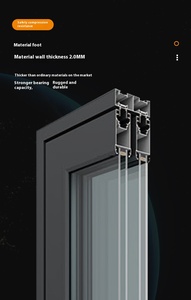 3-trackinterior cửa trượt NỘI THẤT PHÒNG cửa đôi bằng kính cửa trượt - Product Image 3