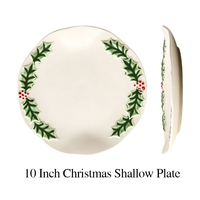 Assiettes en céramique populaires pour les fêtes de Noël