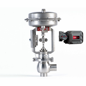 Vanne de régulation de nettoyage Spirax Sarco STERI-TROL avec positionneur de vanne Fisher DVC6200 pour l'industrie pharmaceutique - Product Image 1
