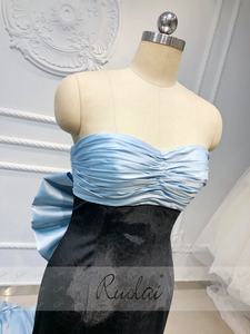 Ruolai OEV-L4313 elegante Bow Back Sweetheart Mermaid abiti da sera delle donne del partito <span class=keywords><strong>Prom</strong></span> Dress - Product Image 4