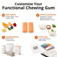 Chewing-gum pour le soutien immunitaire avec vitamine C, zinc et sureau |   Pas besoin d'eau, à mâcher à tout moment |   Chewing-gum sans sucre