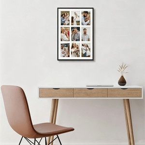 <span class=keywords><strong>Cadre</strong></span> photo en aluminium 4x6 avec 9 ouvertures, passe-partout ou <span class=keywords><strong>cadre</strong></span> simple, pour affichage de photos - Product Image 5
