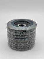 Disque à lamelles incurvé pour meuleuse d'angle, échantillon gratuit, lamelles en alumine calcinée avec support en fibre de verre, outils abrasifs