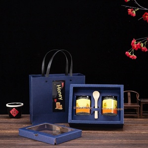 Luxury Custom Honey <b>Gift</b> <b>Box</b> with Handle and Lid for Elegant Presenting - Product Image 1