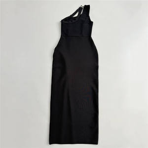 เดรสยาวผ้าแจ็คการ์ดสำหรับผู้หญิงชุดเดรสออกงานทรงนางเงือกสีล้วนแบบสุภาพชุดเดรสสำหรับผู้หญิงสำหรับงานเลี้ยงตอนเย็น - Product Image 5