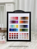 Esmalte de Uñas Brillante Zhimuugel Cuatro Estaciones, 104 Colores, Esmalte de Uñas en Gel, Colores Populares, Juego Completo de Esmaltes para Realzar las Uñas